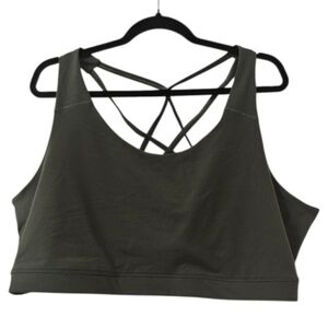 Green Old Navy Women's Medium Support PowerPress Strappy Sports Bra